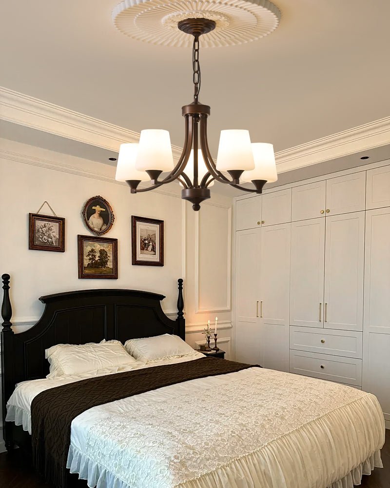 Ardena Eleganz Vintage Klassischer Glas-Kronleuchter-Letslighting