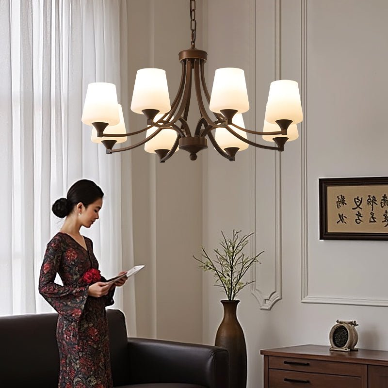 Ardena Eleganz Vintage Klassischer Glas-Kronleuchter-Letslighting