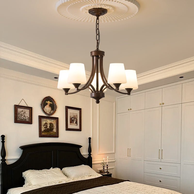 Ardena Eleganz Vintage Klassischer Glas-Kronleuchter-Letslighting