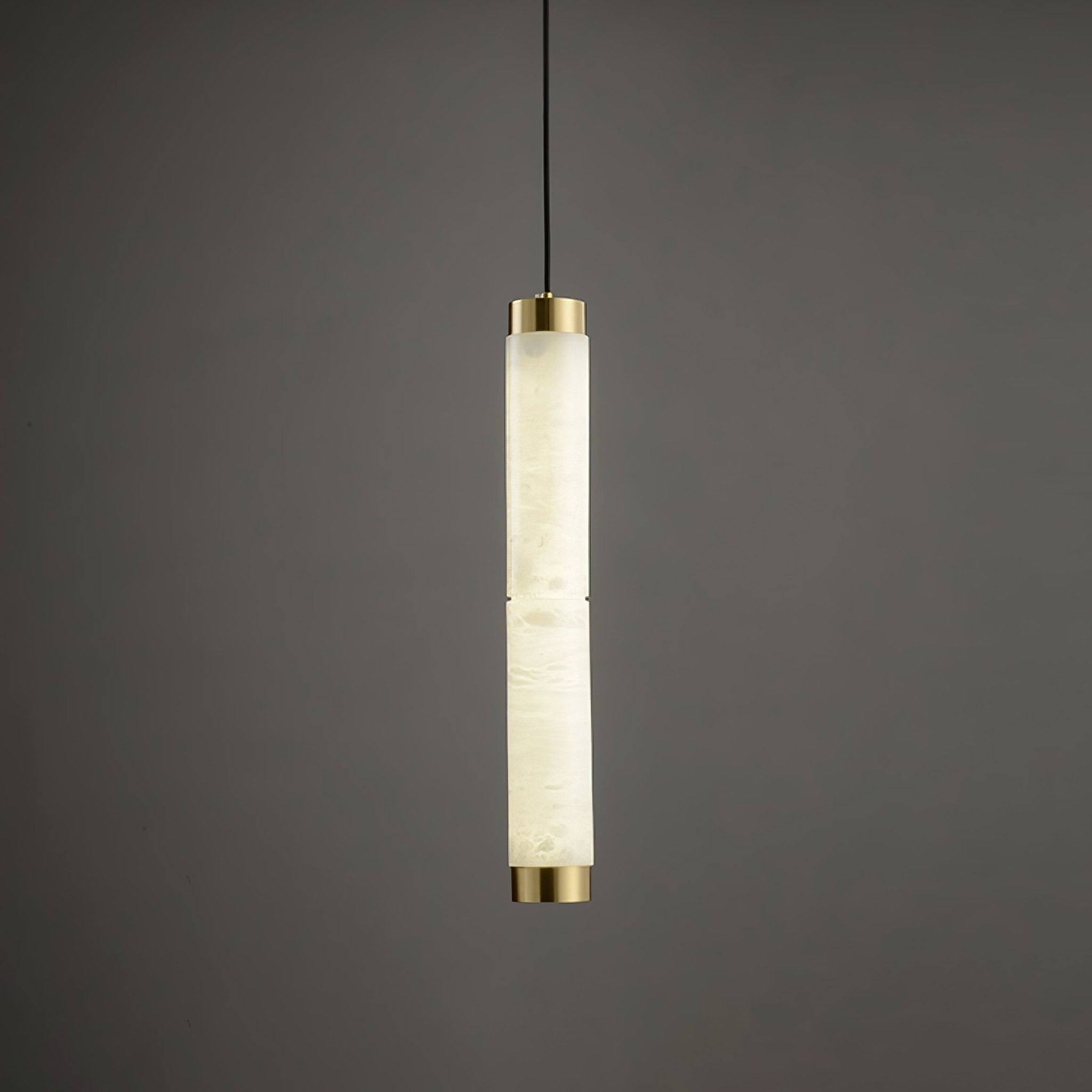 Lira Cylindrical Alabaster Pendant Light - Neutralighting