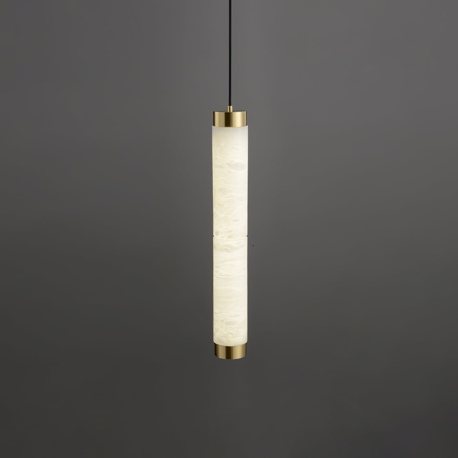 Lira Cylindrical Alabaster Pendant Light - Neutralighting