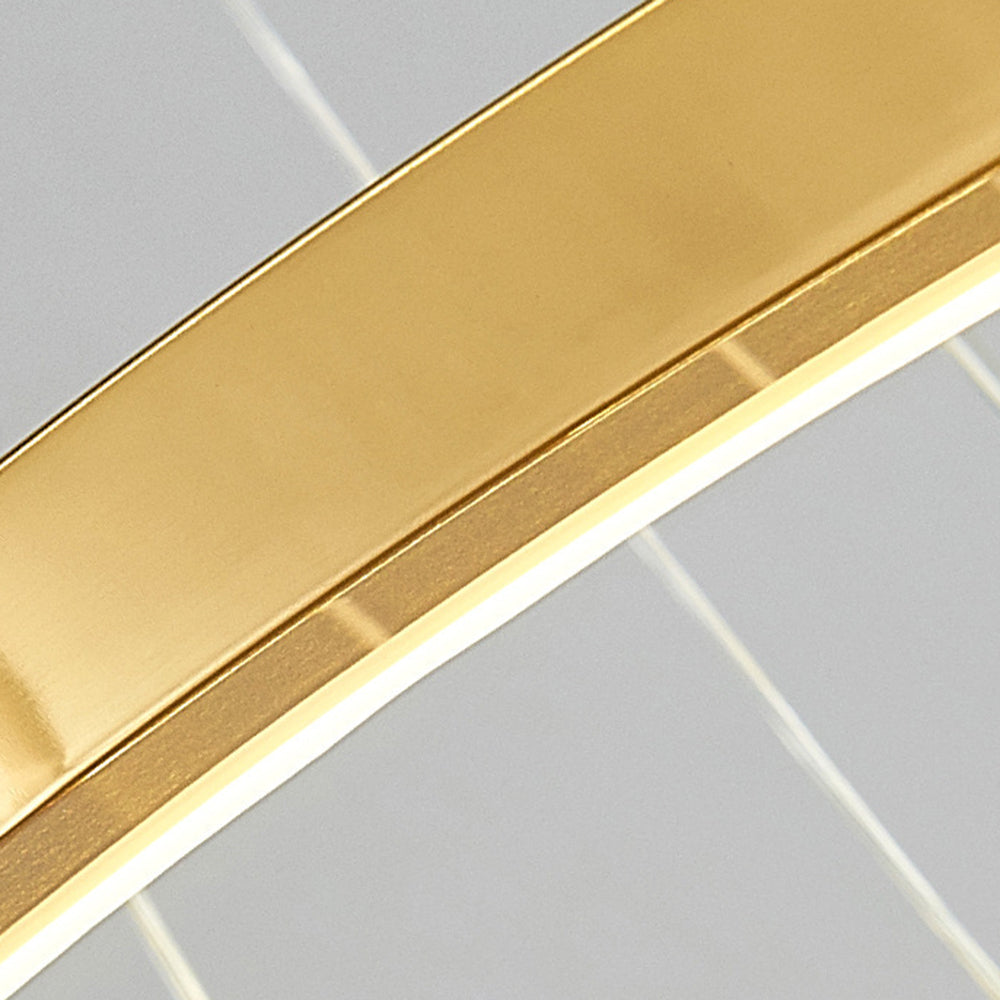 Arisha Minimalistische Ring LED Pendelleuchte Gold Wohn/Schlaf/Esszimmer Esstisch Metall&Acryl-Letslighting