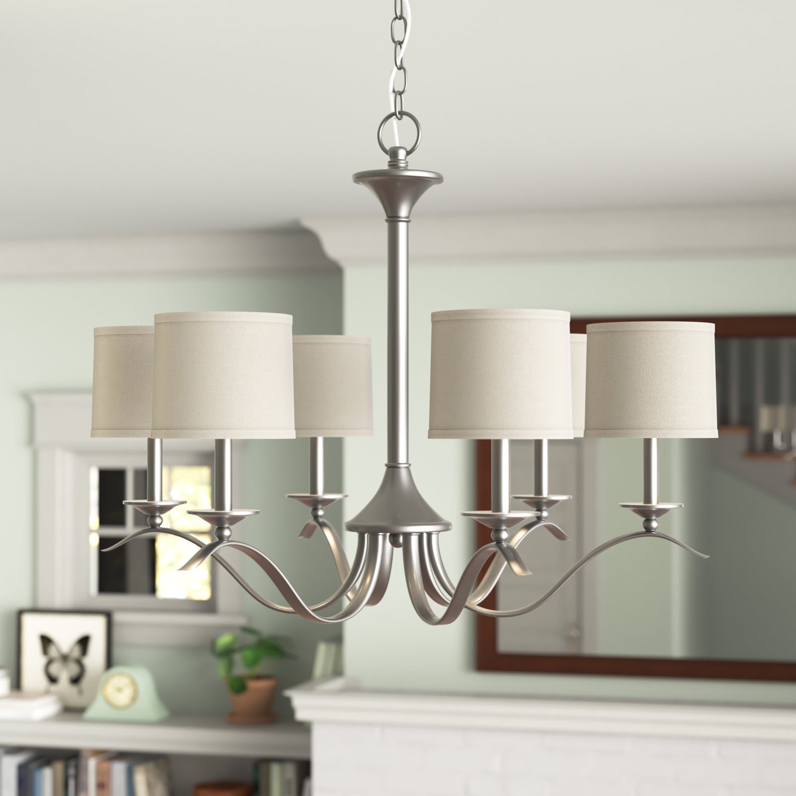 Vatnuvys Traditional Premium Brass Fabric Metal Chandelier - Letslighting