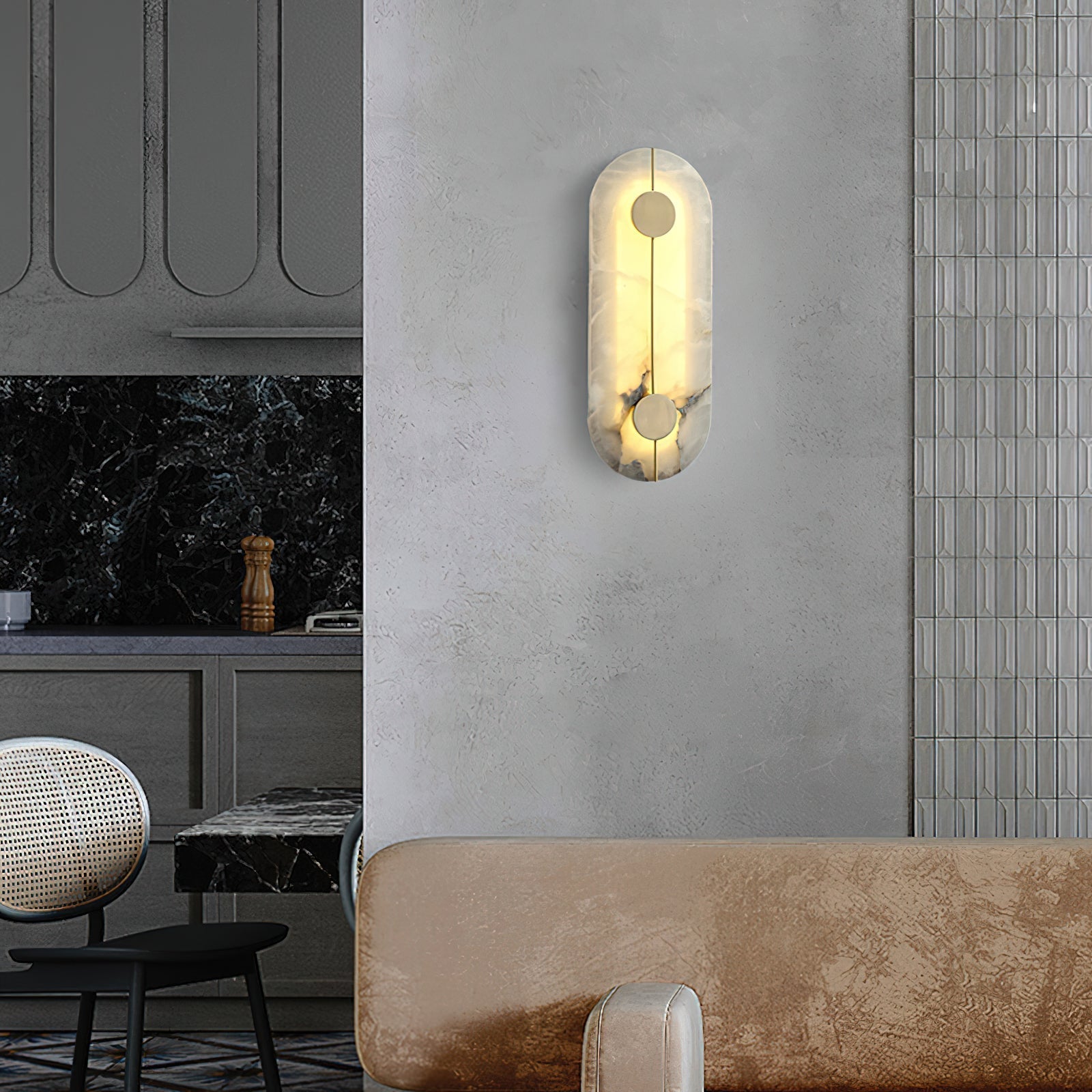 Waegnuvyo Modern Minimalist Alabaster Wall Lamp - Letslighting