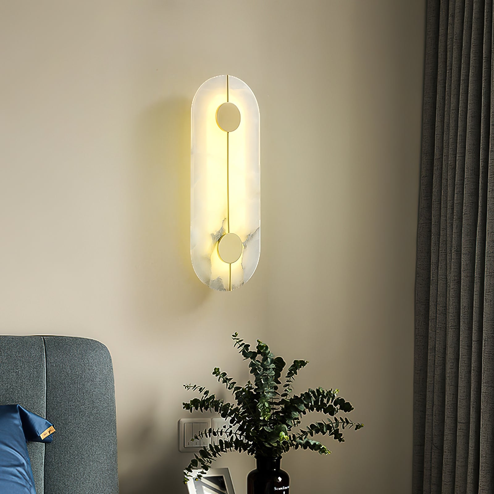 Waegnuvyo Modern Minimalist Alabaster Wall Lamp - Letslighting