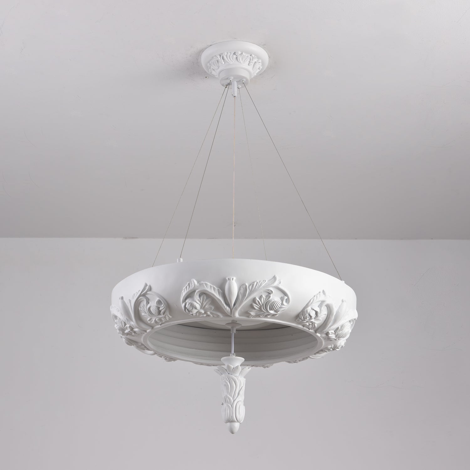 Rococo Eleganter Kronleuchter aus Gips-Letslighting