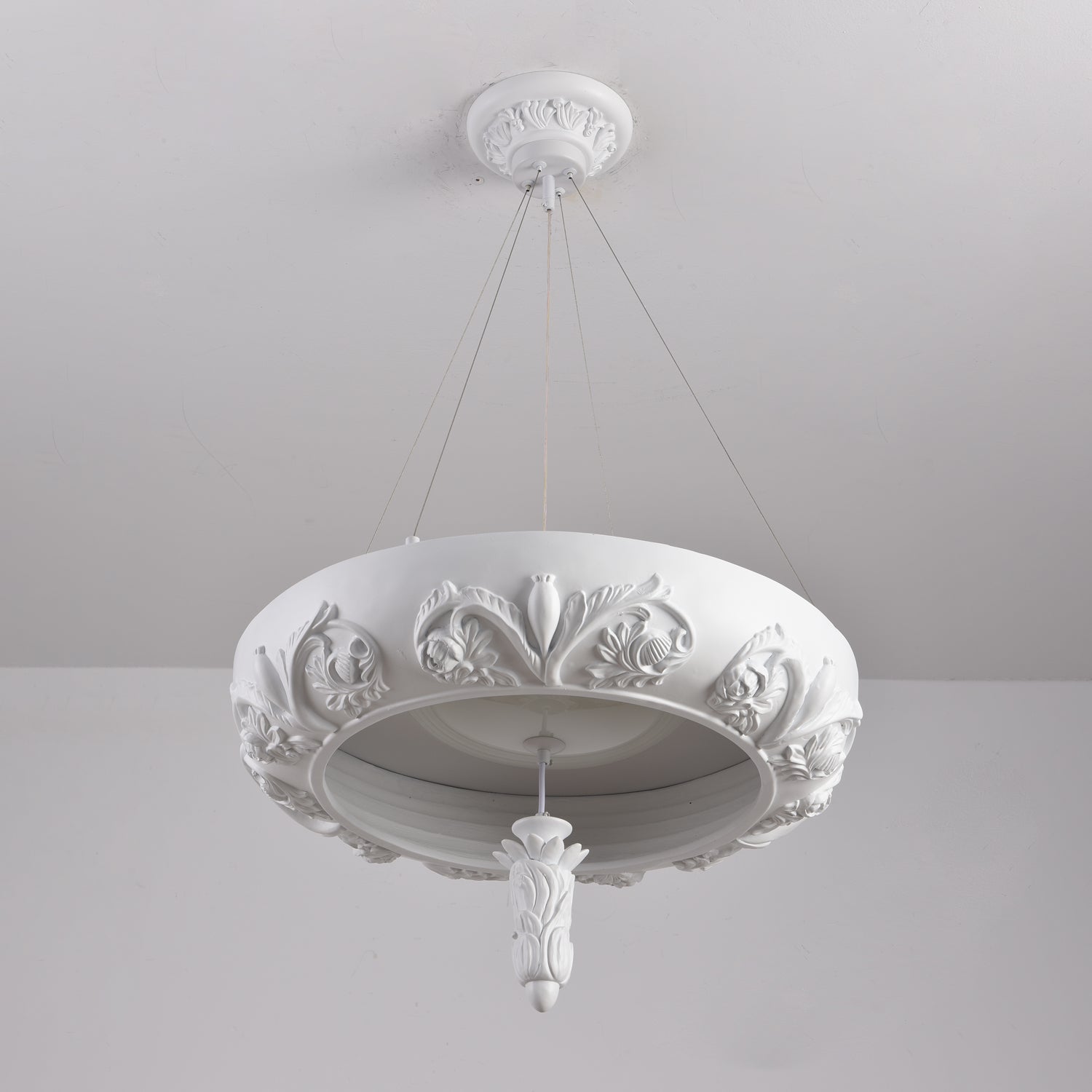 Rococo Eleganter Kronleuchter aus Gips-Letslighting