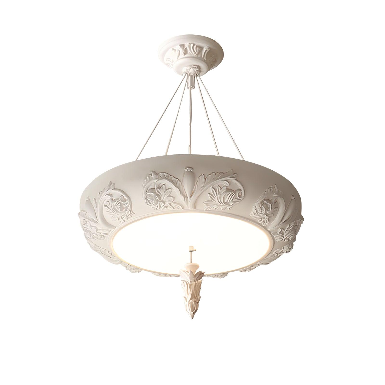 Rococo Eleganter Kronleuchter aus Gips-Letslighting