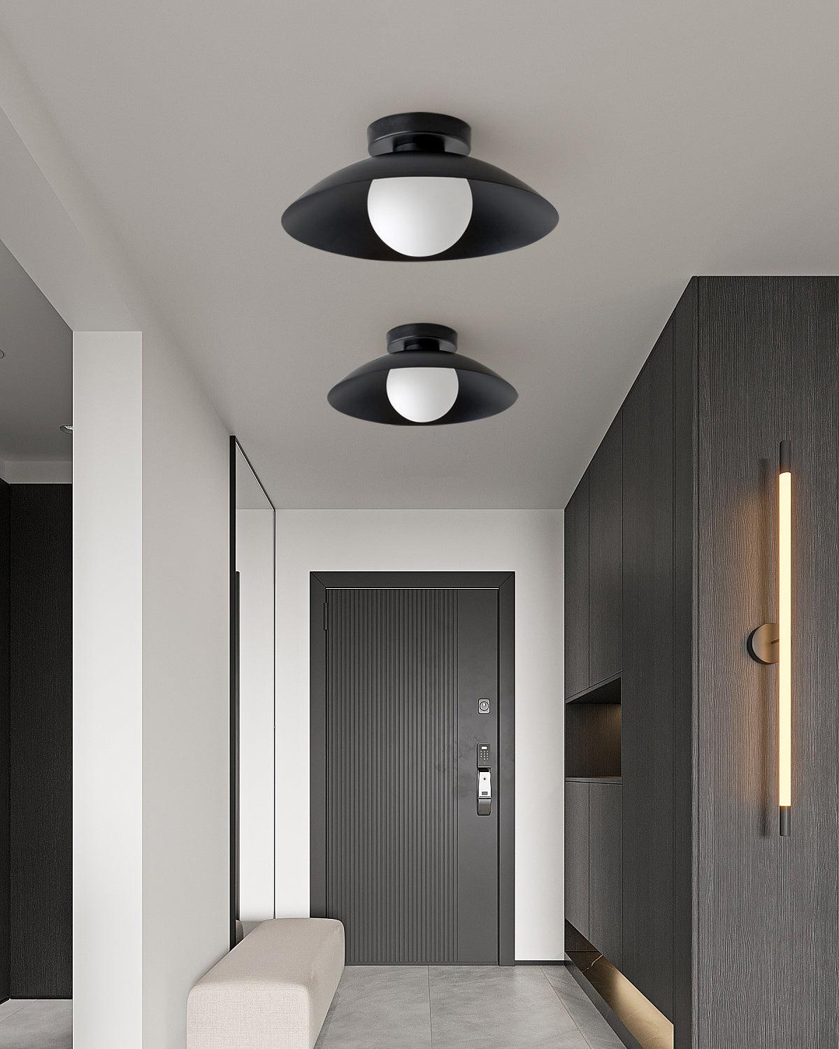 Xavier Minimalistische Deckenleuchte aus Metall und Glas-Letslighting