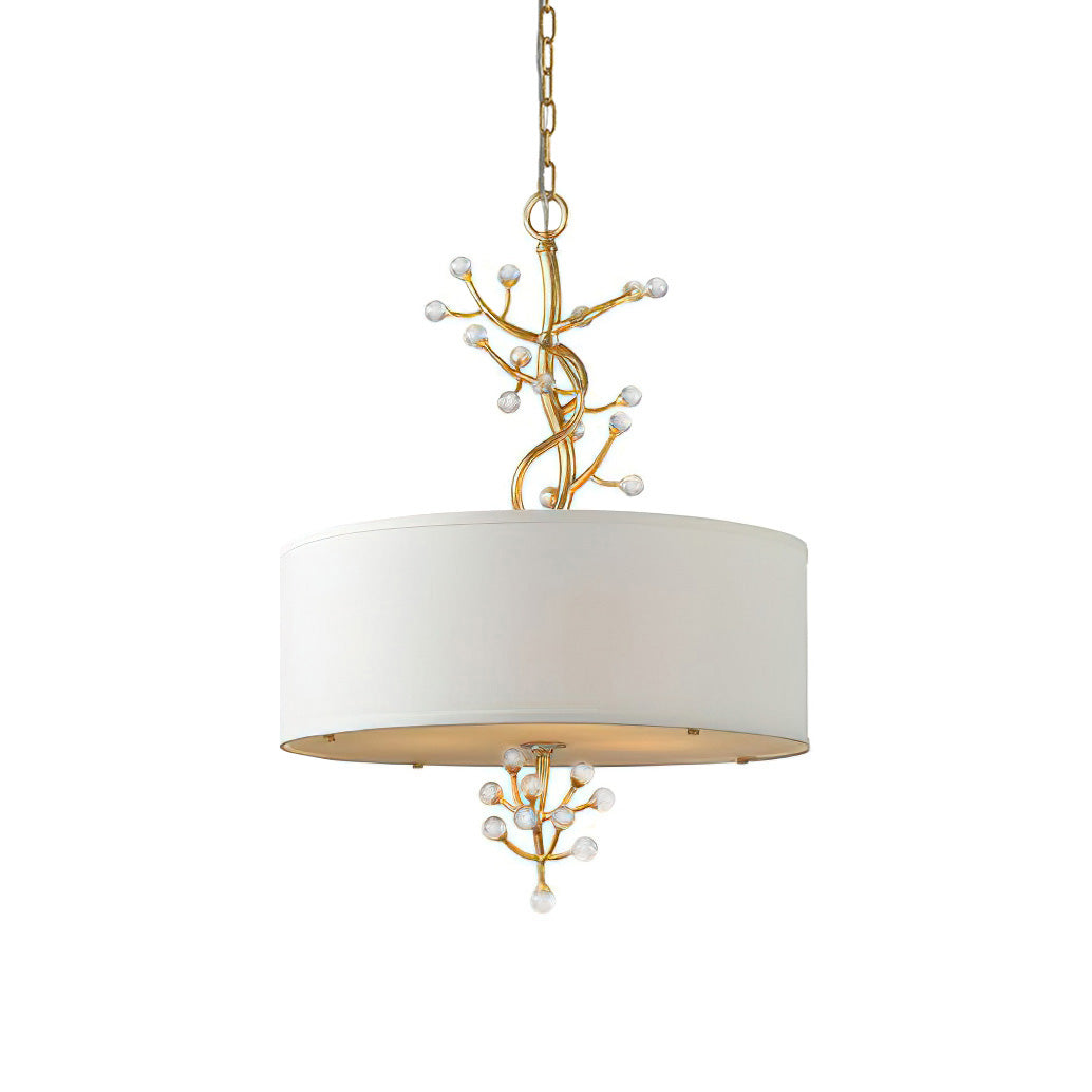 Asbury Kristall Stoff Pendelleuchte-Letslighting
