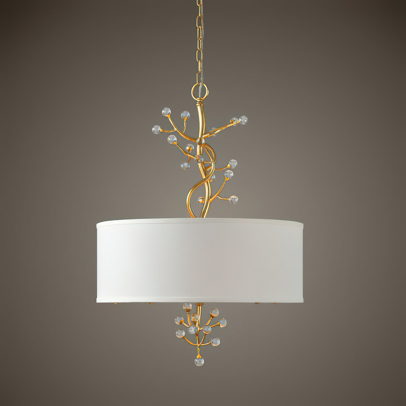 Asbury Kristall Stoff Pendelleuchte-Letslighting