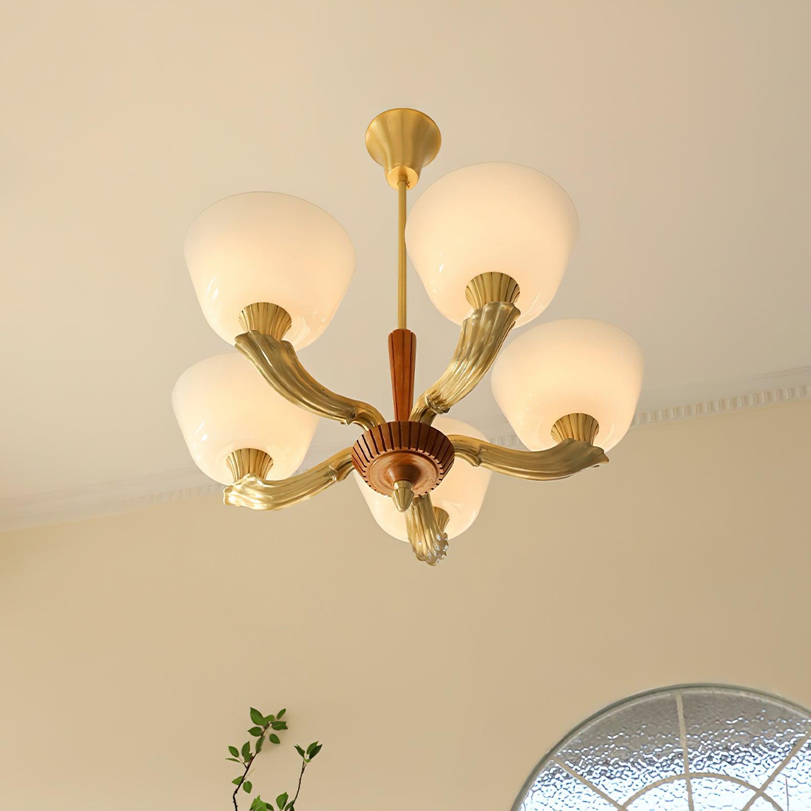 Lustra Kronleuchter Ausgestellt Schirm Vintage-Letslighting