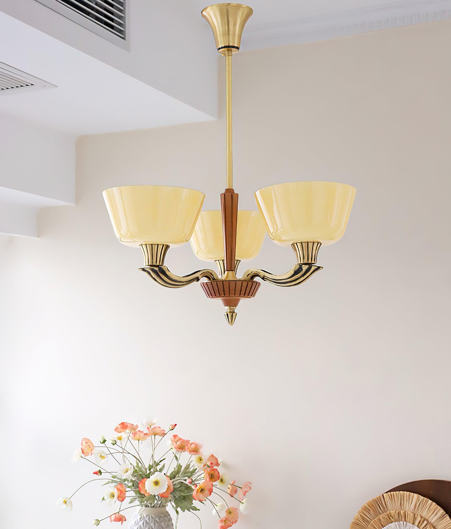Lustra Kronleuchter Ausgestellt Schirm Vintage-Letslighting