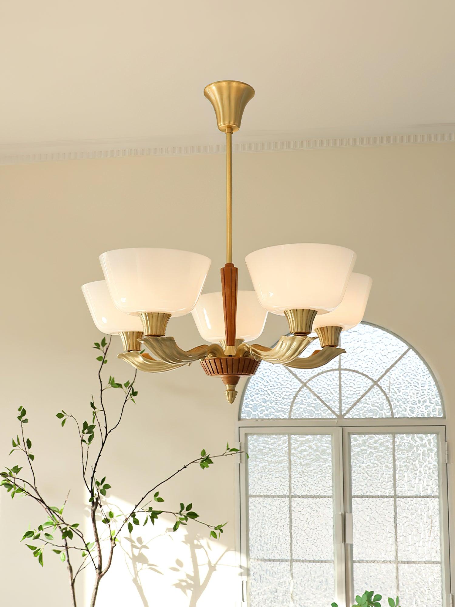 Lustra Kronleuchter Ausgestellt Schirm Vintage-Letslighting