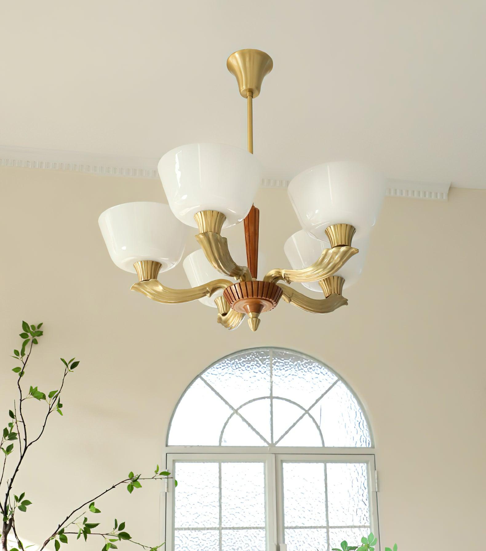Lustra Kronleuchter Ausgestellt Schirm Vintage-Letslighting
