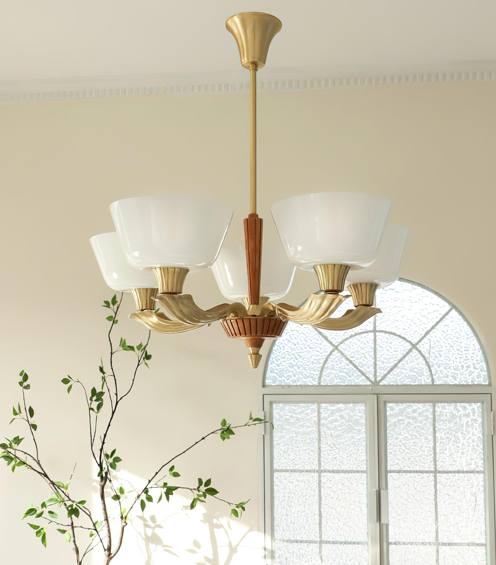 Lustra Kronleuchter Ausgestellt Schirm Vintage-Letslighting
