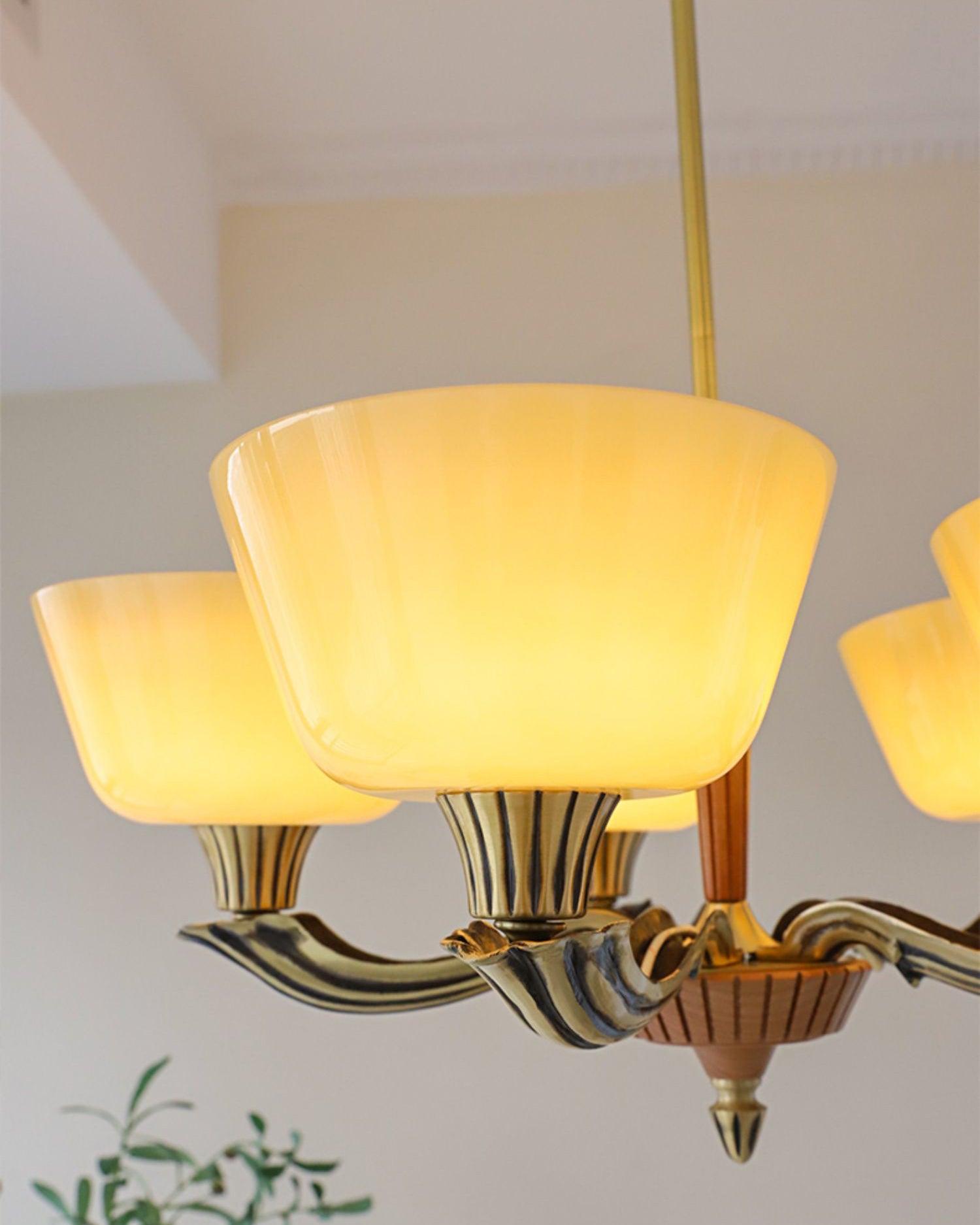 Lustra Kronleuchter Ausgestellt Schirm Vintage-Letslighting