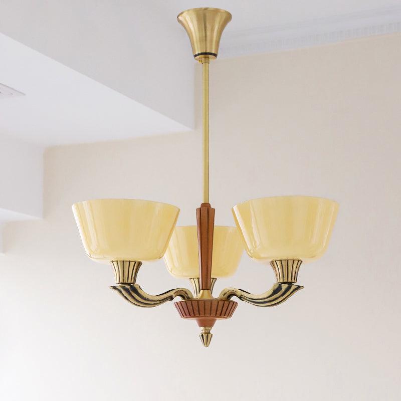 Lustra Kronleuchter Ausgestellt Schirm Vintage-Letslighting