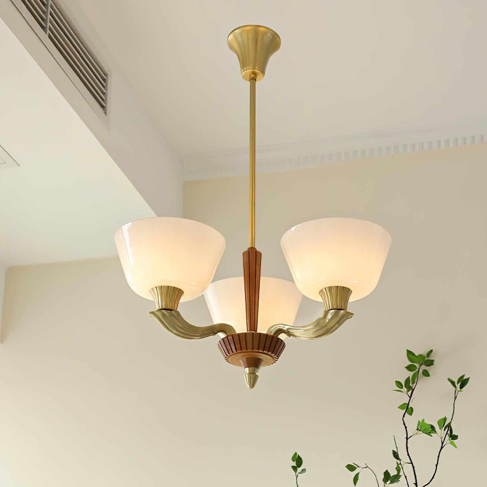Lustra Kronleuchter Ausgestellt Schirm Vintage-Letslighting