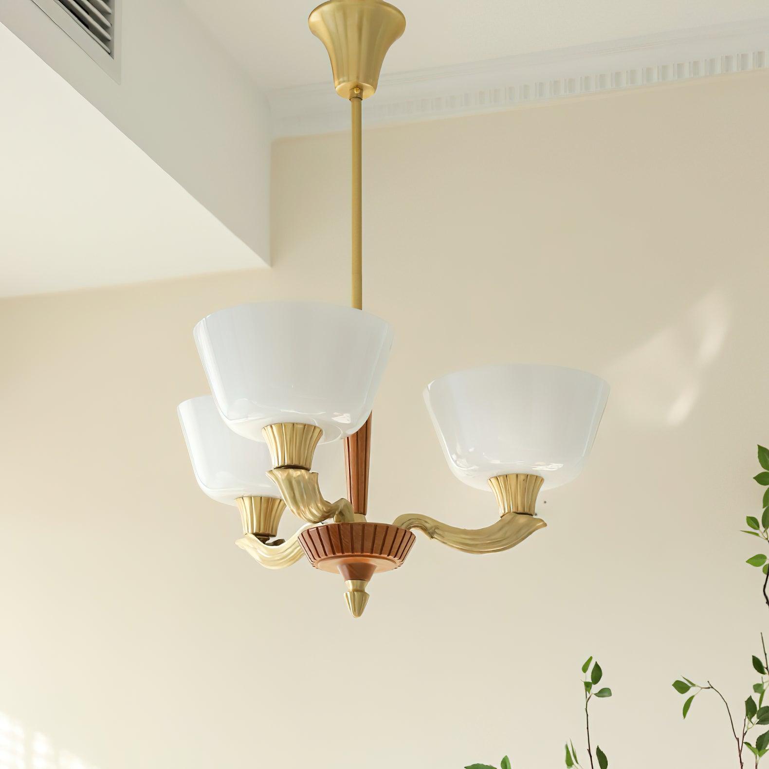 Lustra Kronleuchter Ausgestellt Schirm Vintage-Letslighting