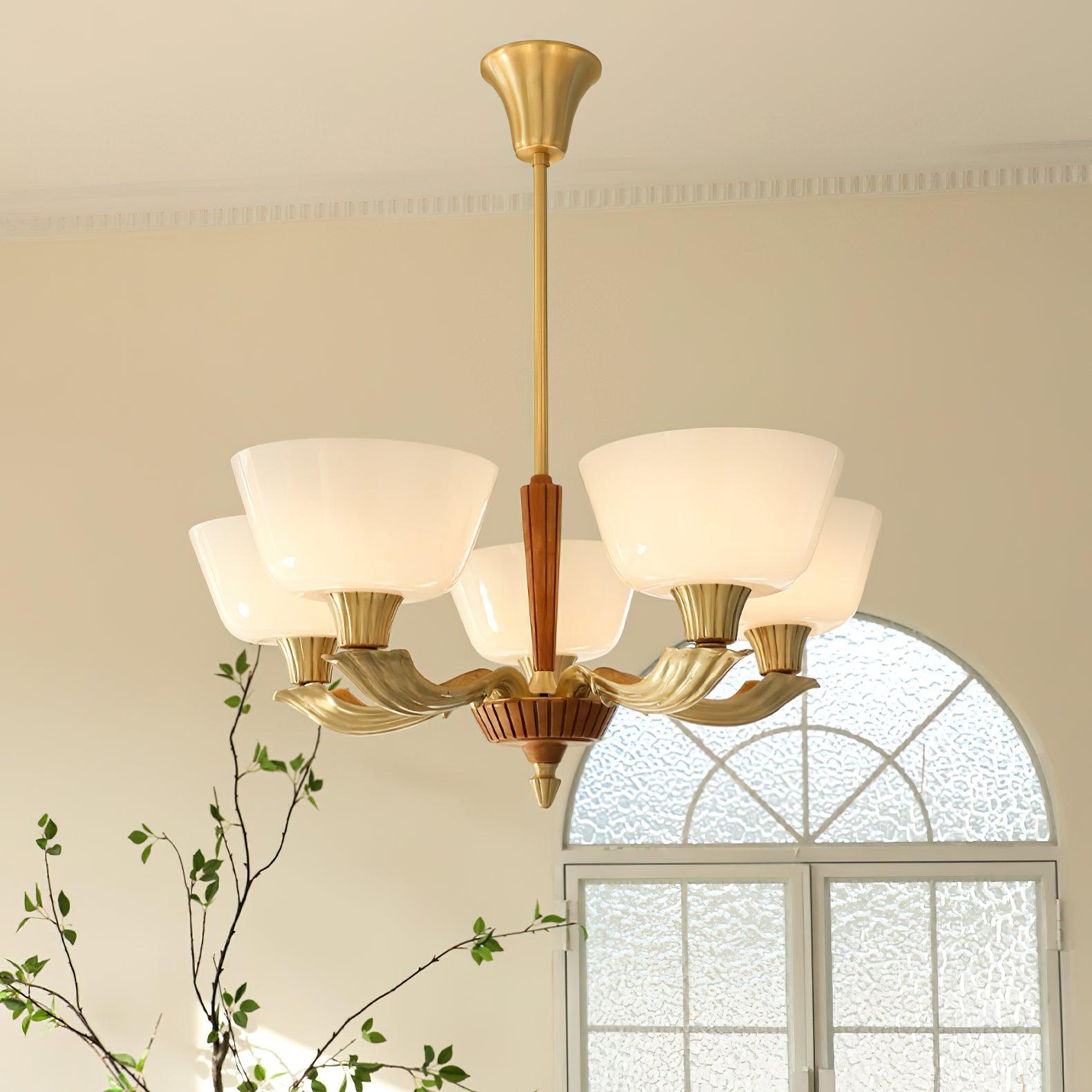 Lustra Kronleuchter Ausgestellt Schirm Vintage-Letslighting
