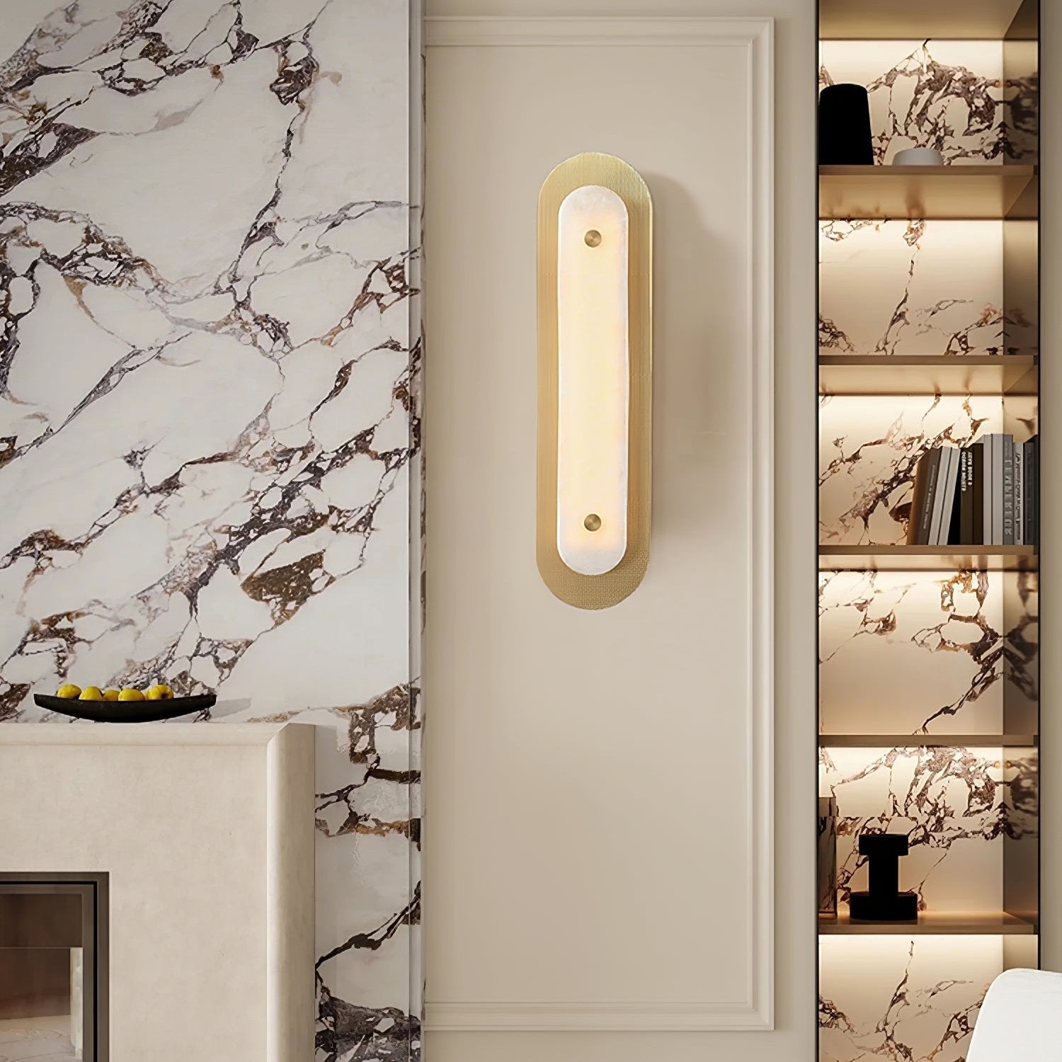 Celaeeth Oval Alabaster Wall Light - Neutralighting