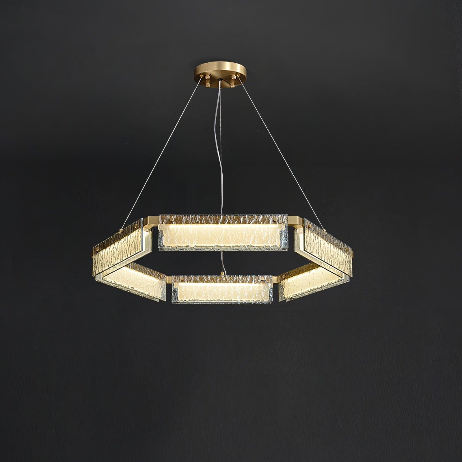 Hexa Luxus-Glas-Kronleuchter-Letslighting