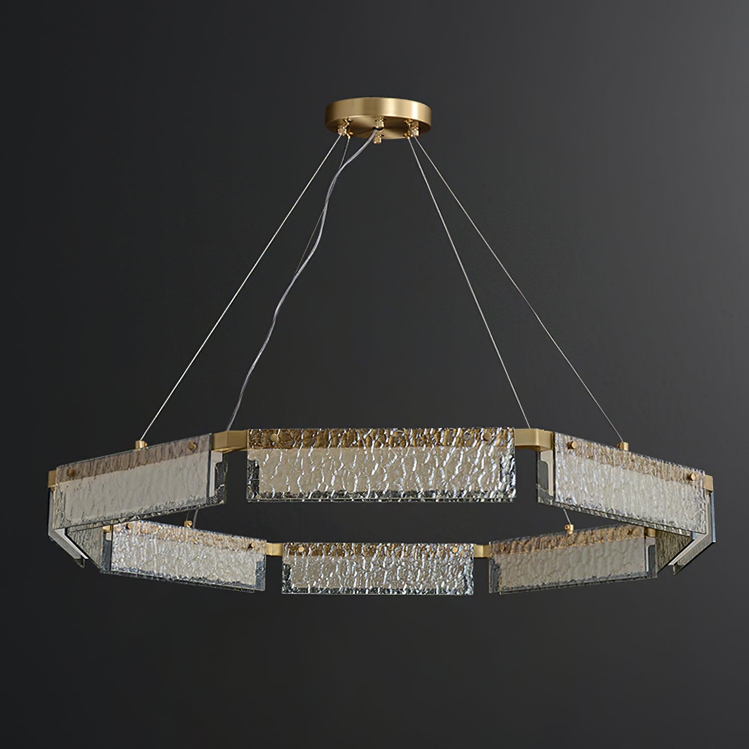 Hexa Luxus-Glas-Kronleuchter-Letslighting
