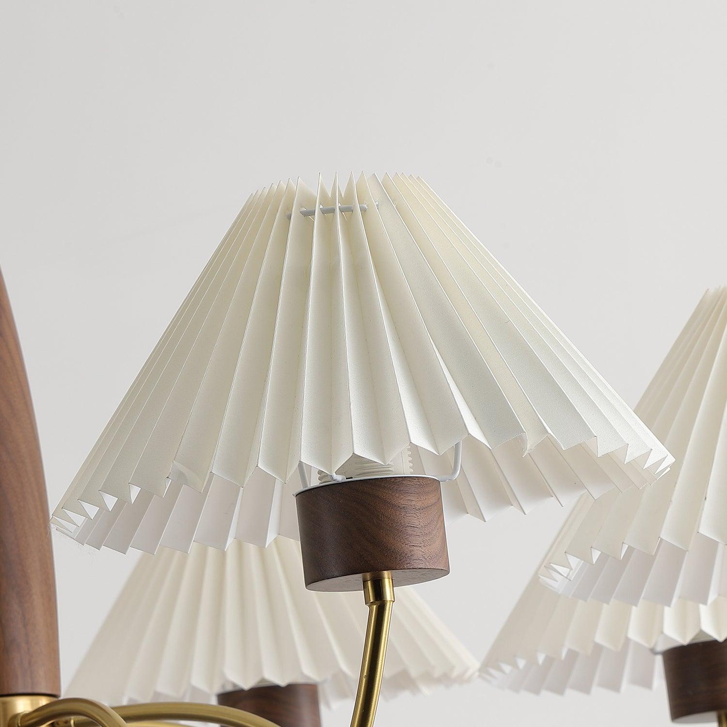 Lustra Kronleuchter Walnuss Messing Elegant-Letslighting