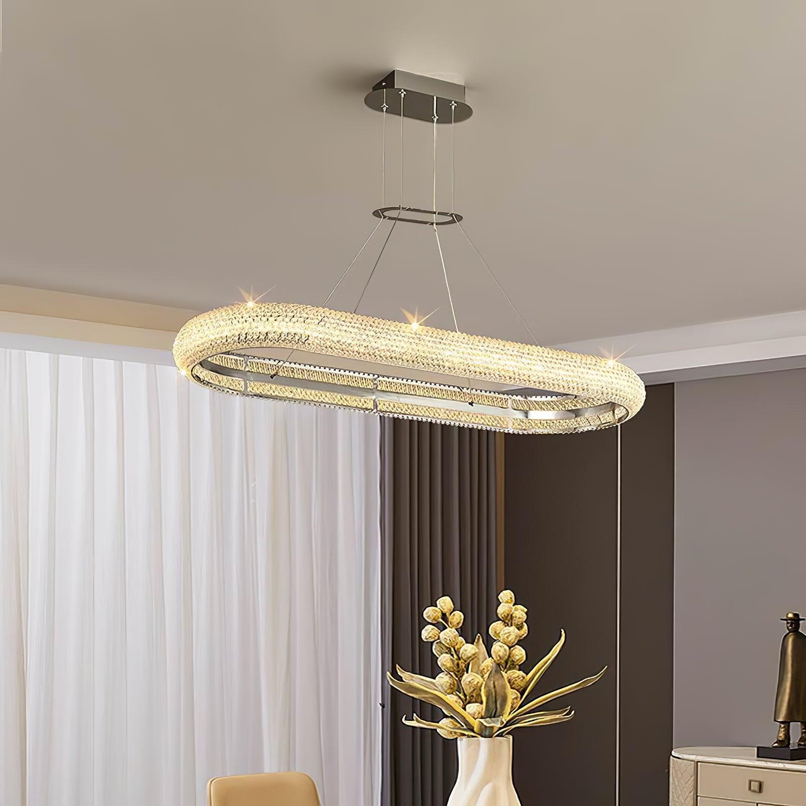 Vazorora Modern Minimalistisch Ring Kristall Kronleuchter-Letslighting