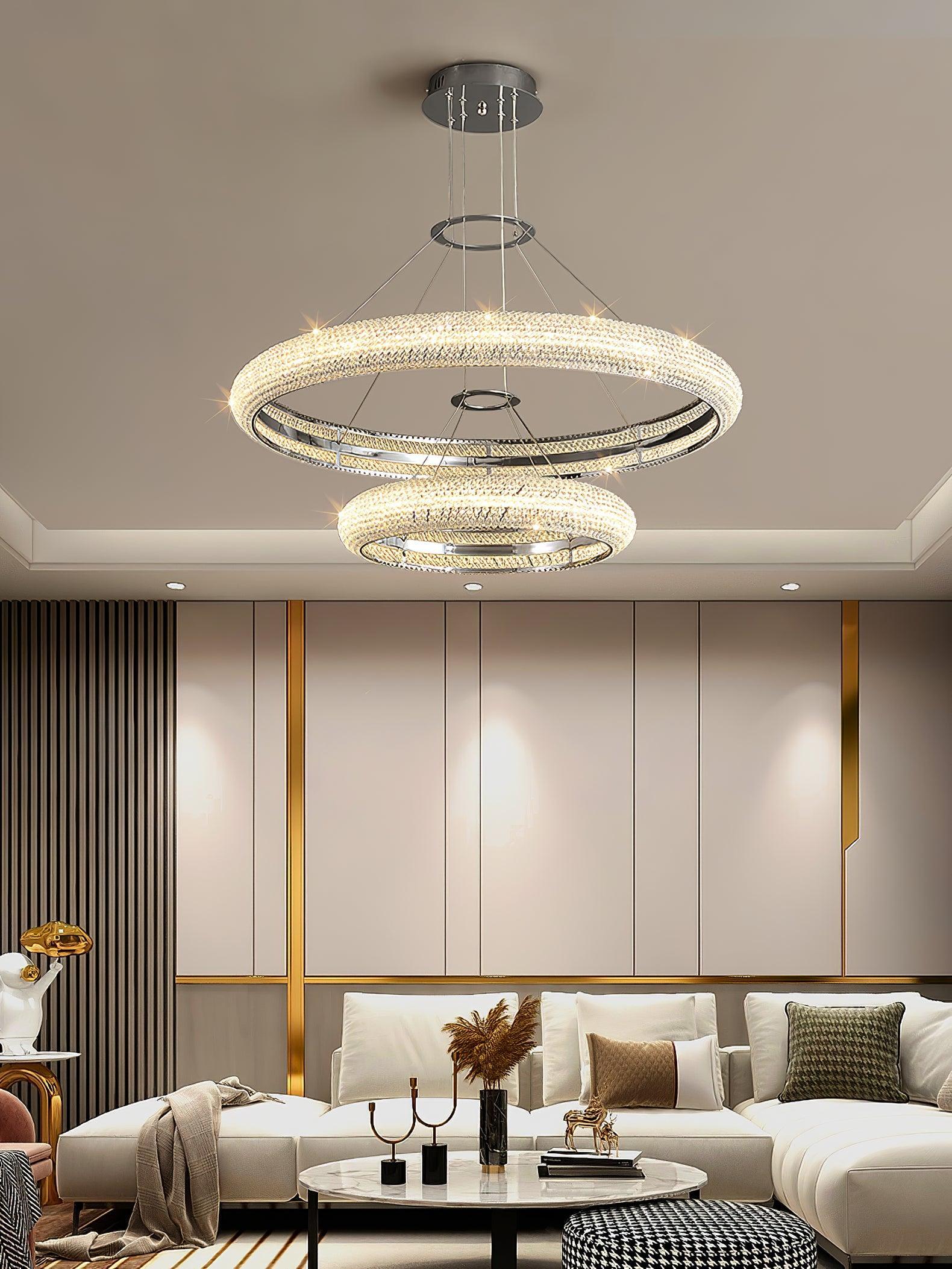 Vazorora Modern Minimalistisch Ring Kristall Kronleuchter-Letslighting