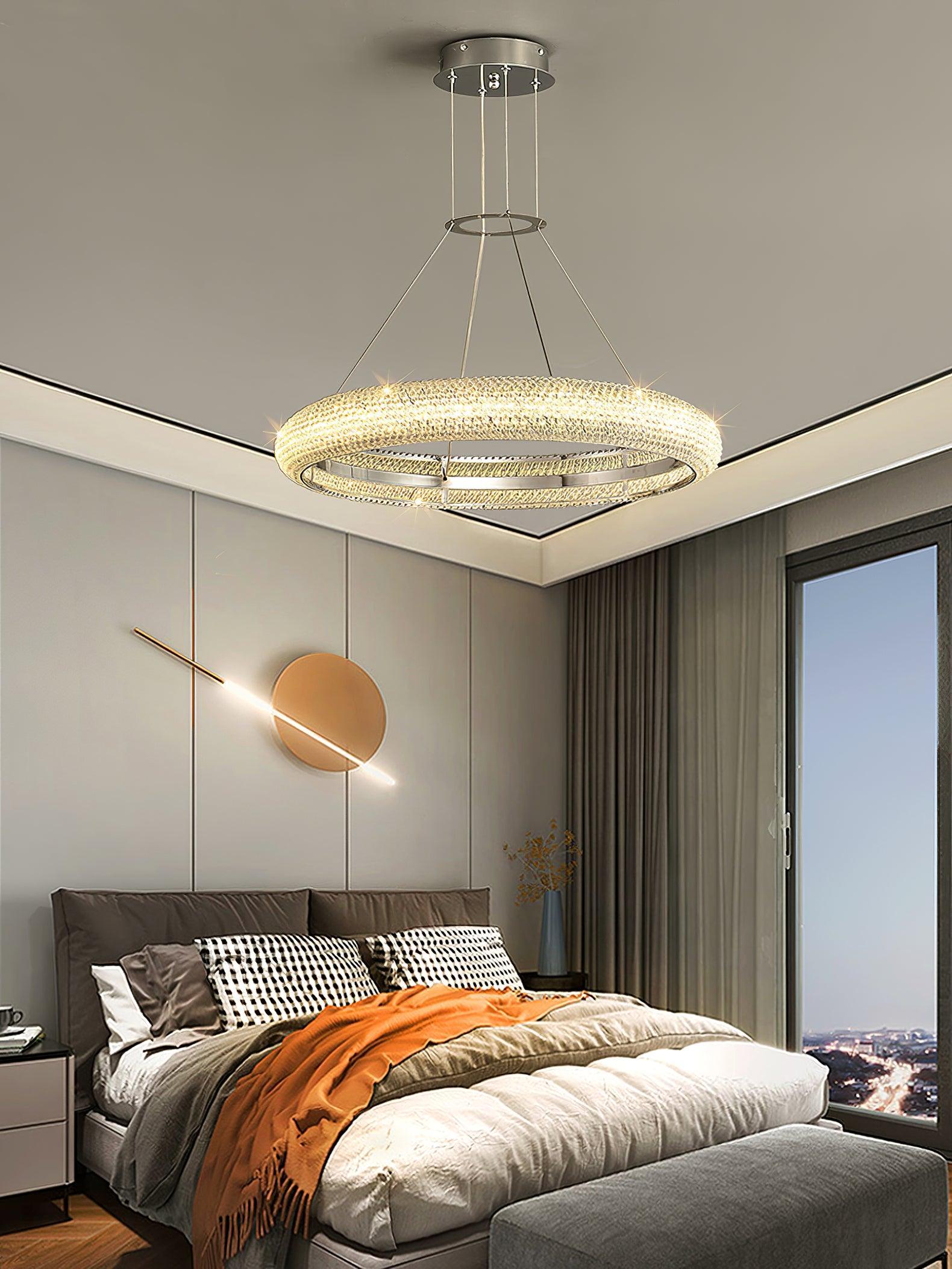 Vazorora Modern Minimalistisch Ring Kristall Kronleuchter-Letslighting