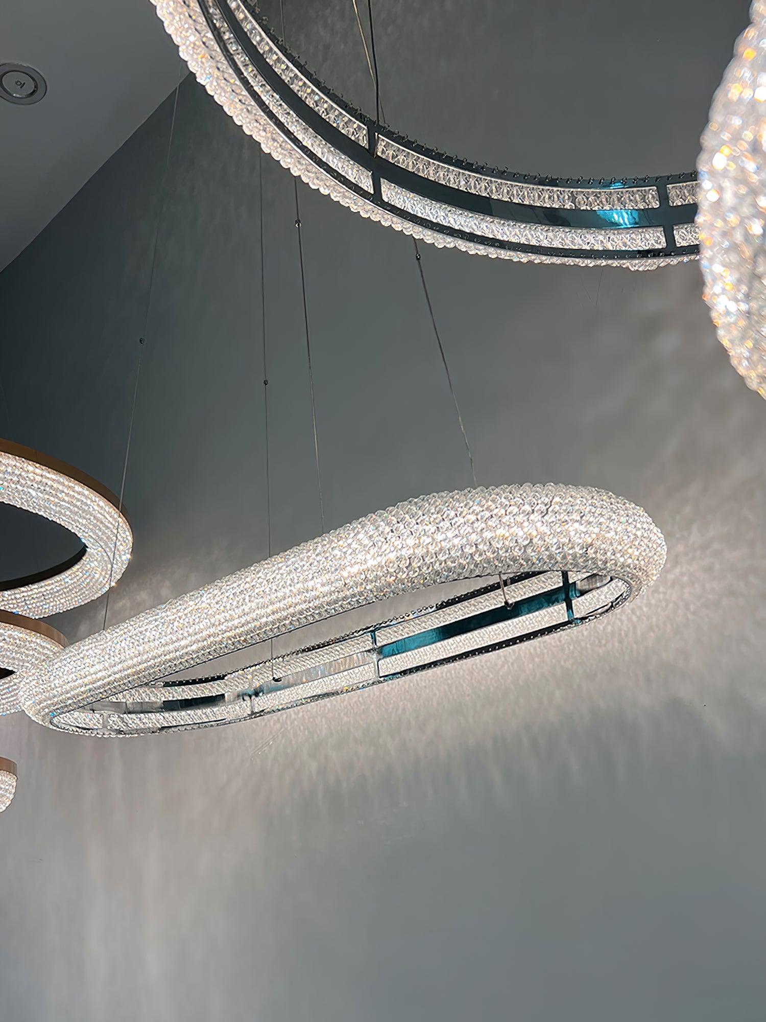 Vazorora Modern Minimalistisch Ring Kristall Kronleuchter-Letslighting