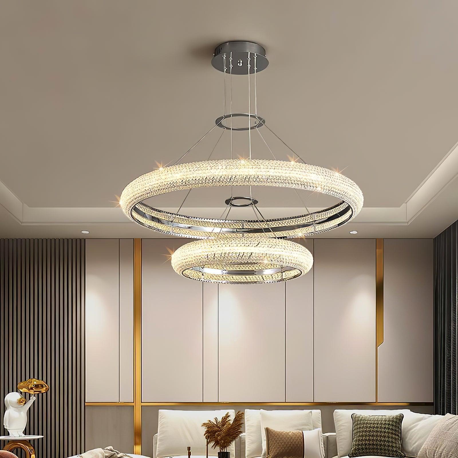 Vazorora Modern Minimalistisch Ring Kristall Kronleuchter-Letslighting