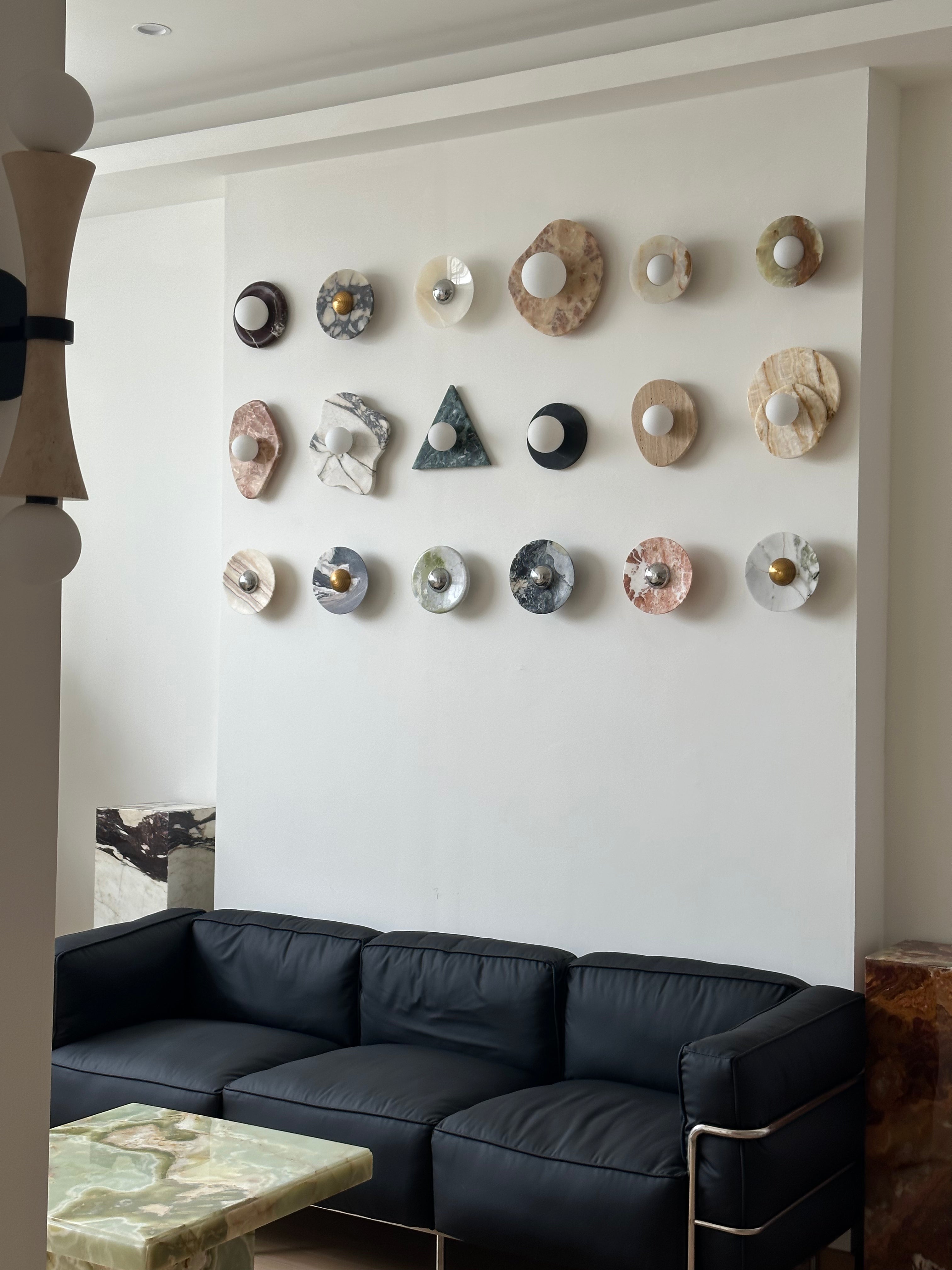 Astr Modern Minimalist Unique Stone Glass Wall Lamp - Letslighting