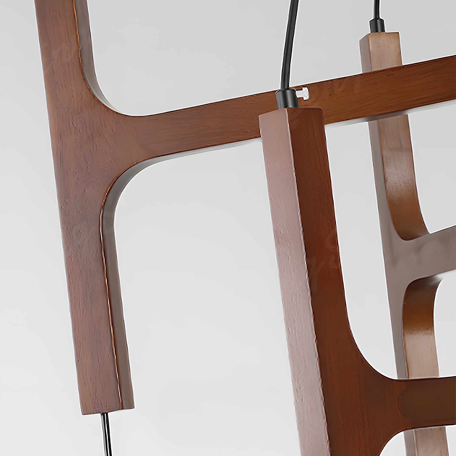 Terra Geometrischer Kronleuchter aus Holz-Letslighting