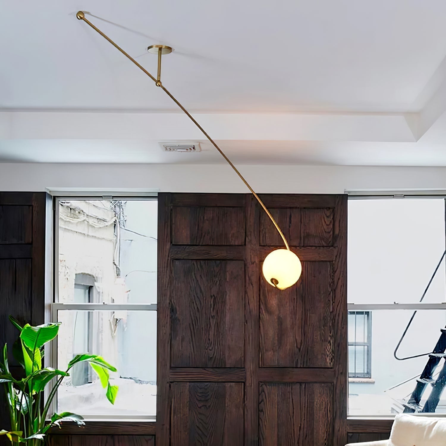 Elsoris Minimalistische Deckenleuchte aus Gebogenem Glas-Letslighting