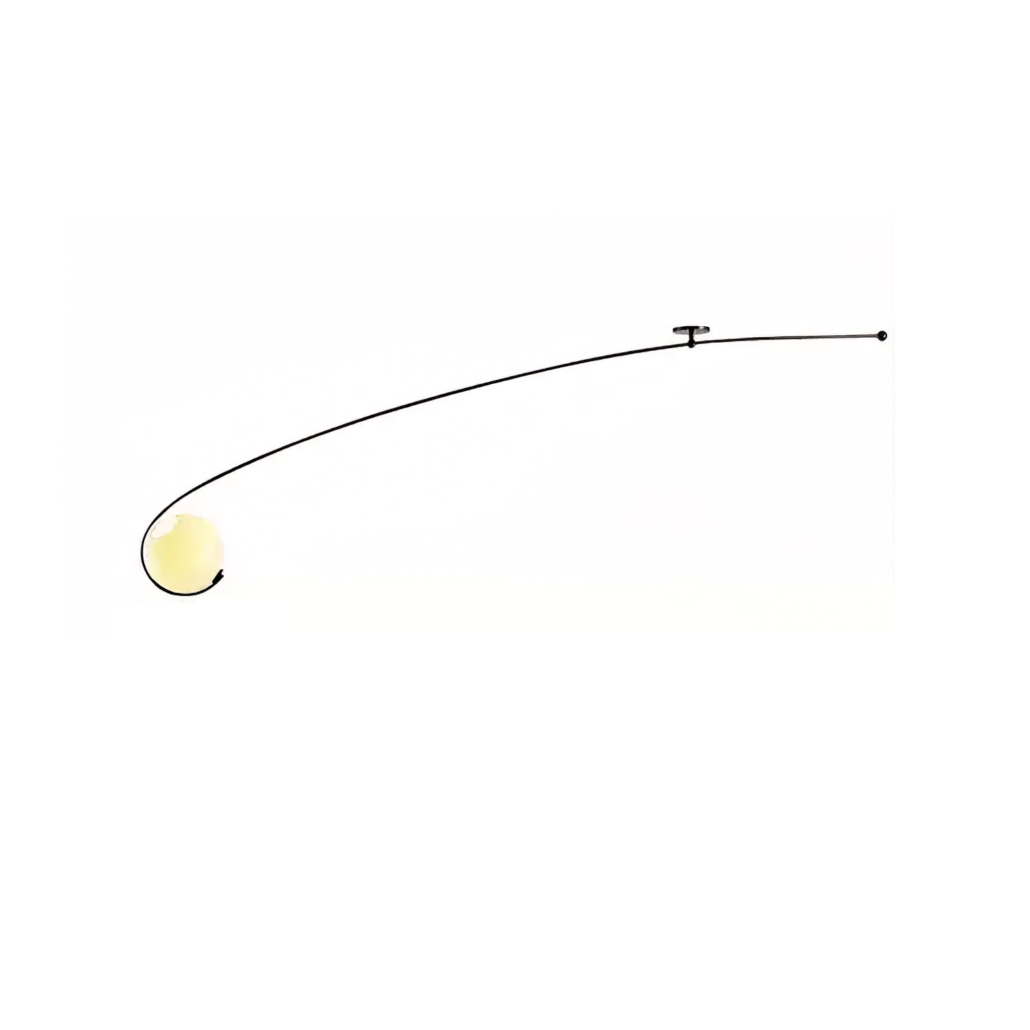 Elsoris Minimalistische Deckenleuchte aus Gebogenem Glas-Letslighting