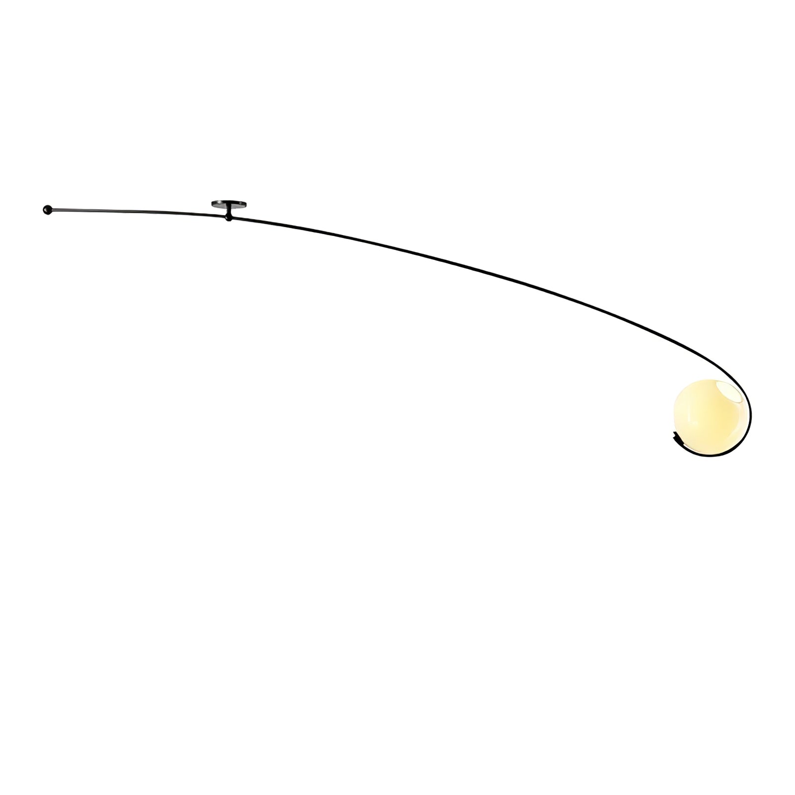 Elsoris Minimalistische Deckenleuchte aus Gebogenem Glas-Letslighting