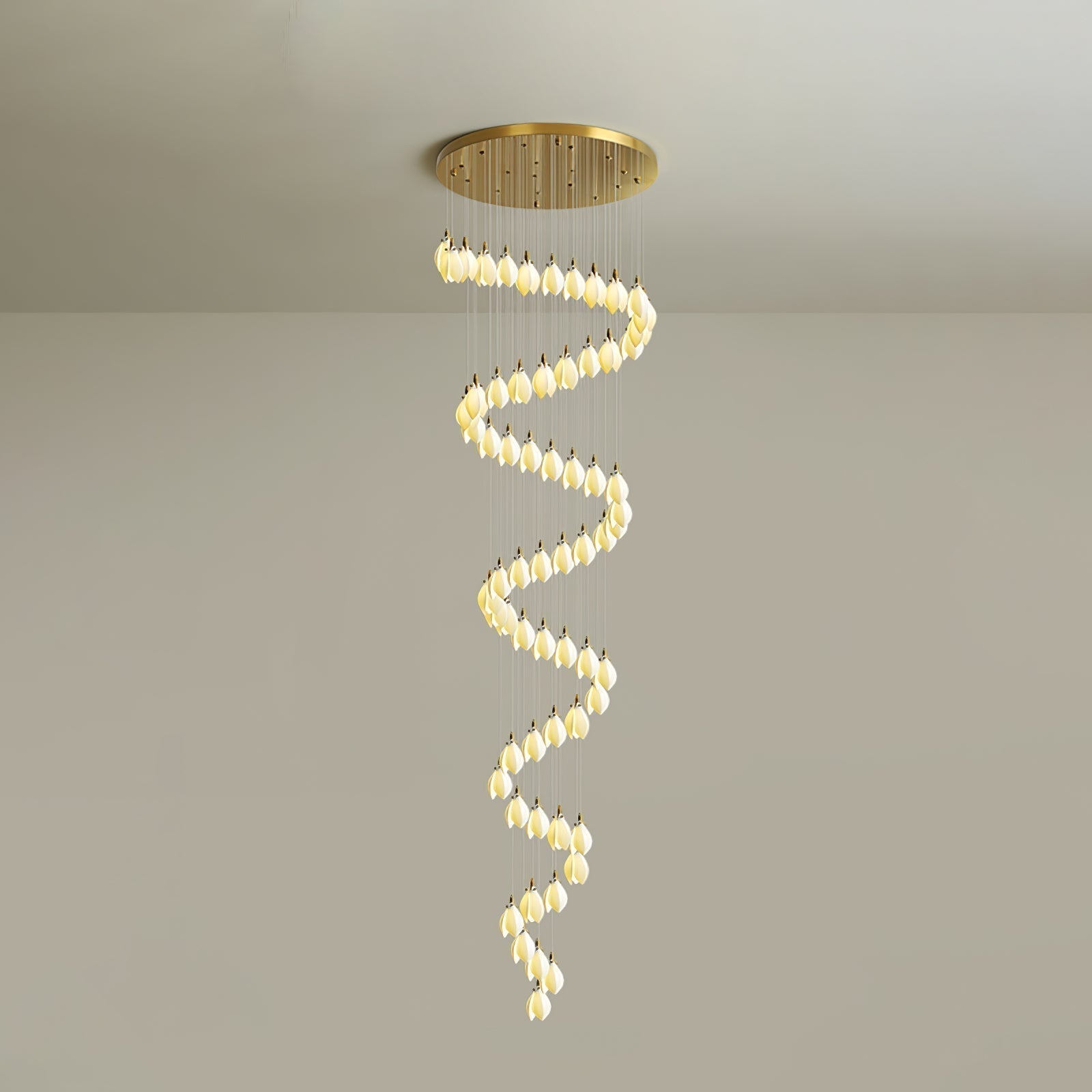 Caphayra Kronleuchter aus Keramik und Messing-Letslighting