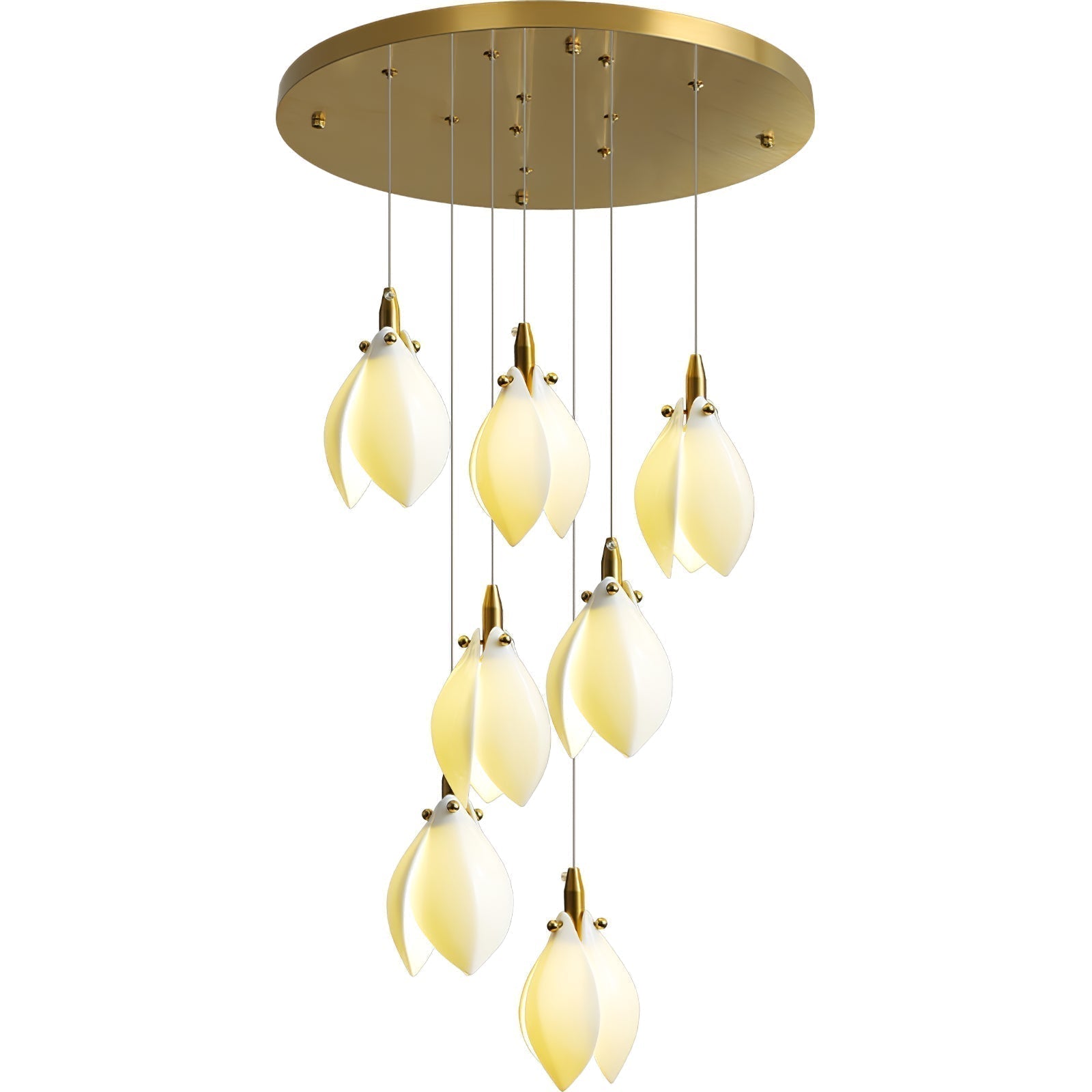 Caphayra Kronleuchter aus Keramik und Messing-Letslighting