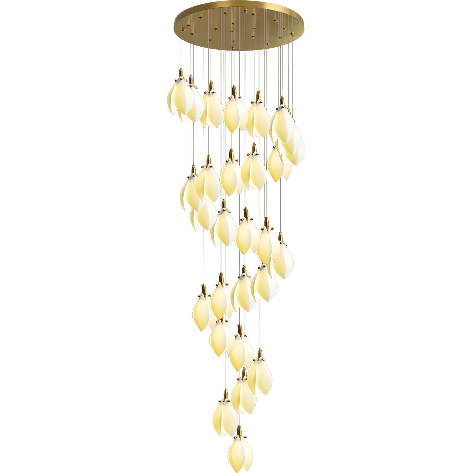 Caphayra Kronleuchter aus Keramik und Messing-Letslighting