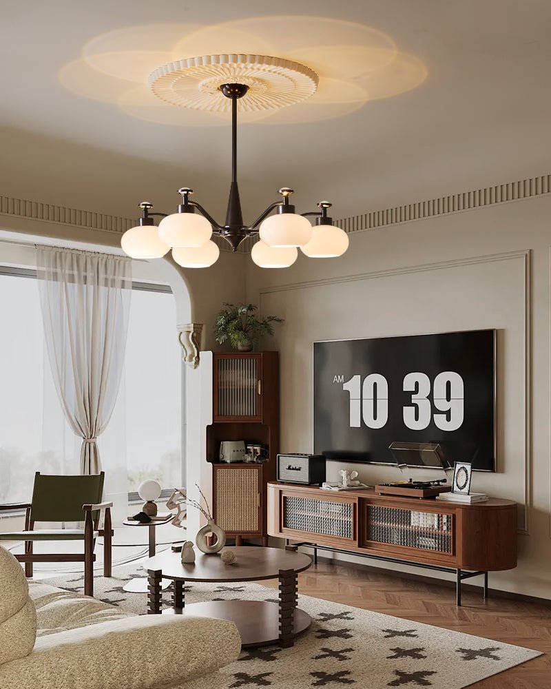 Althaen Eleganter Vintage-Glas-Kronleuchter-Letslighting