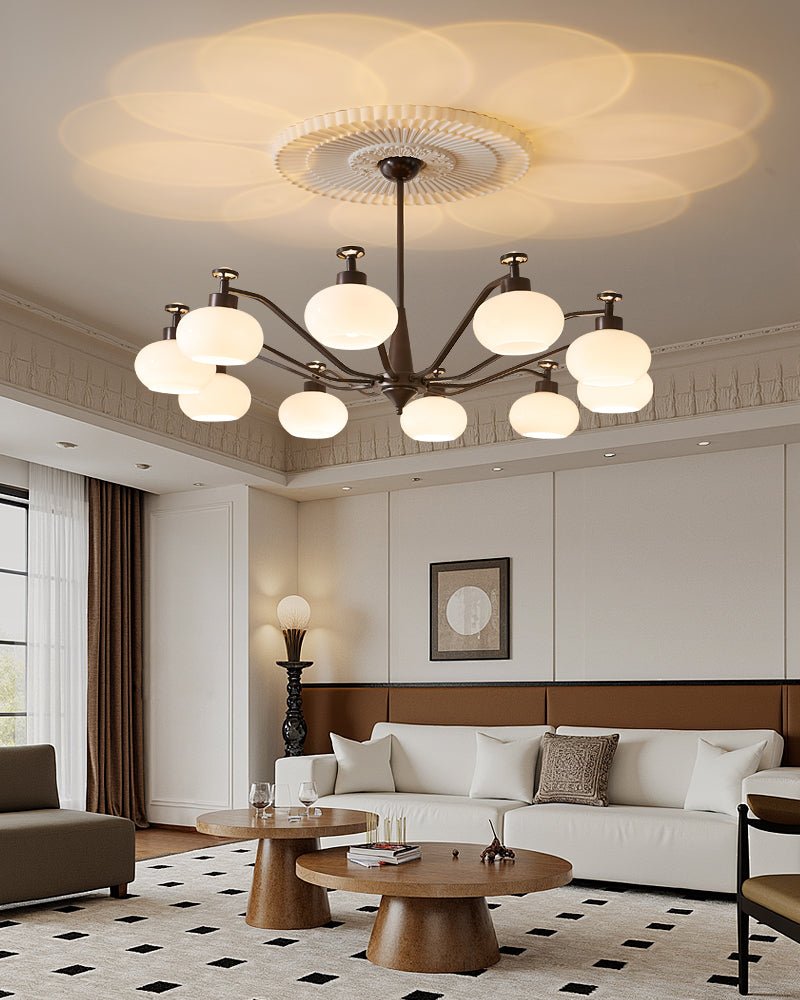 Althaen Eleganter Vintage-Glas-Kronleuchter-Letslighting