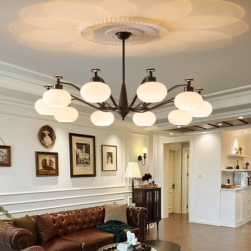 Althaen Eleganter Vintage-Glas-Kronleuchter-Letslighting