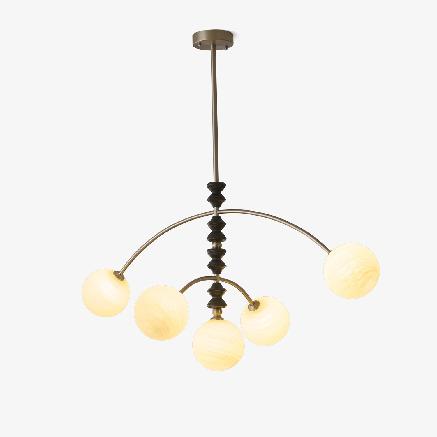 Cucarara Traditioneller Nordischer Bogen-Holzleuchter-Letslighting