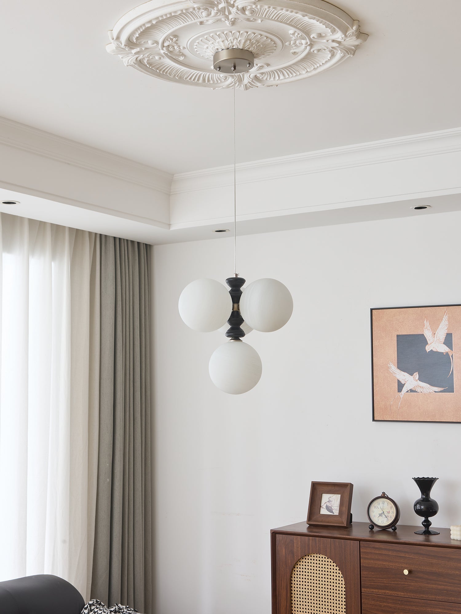 Cucarara Traditioneller Nordischer Bogen-Holzleuchter-Letslighting