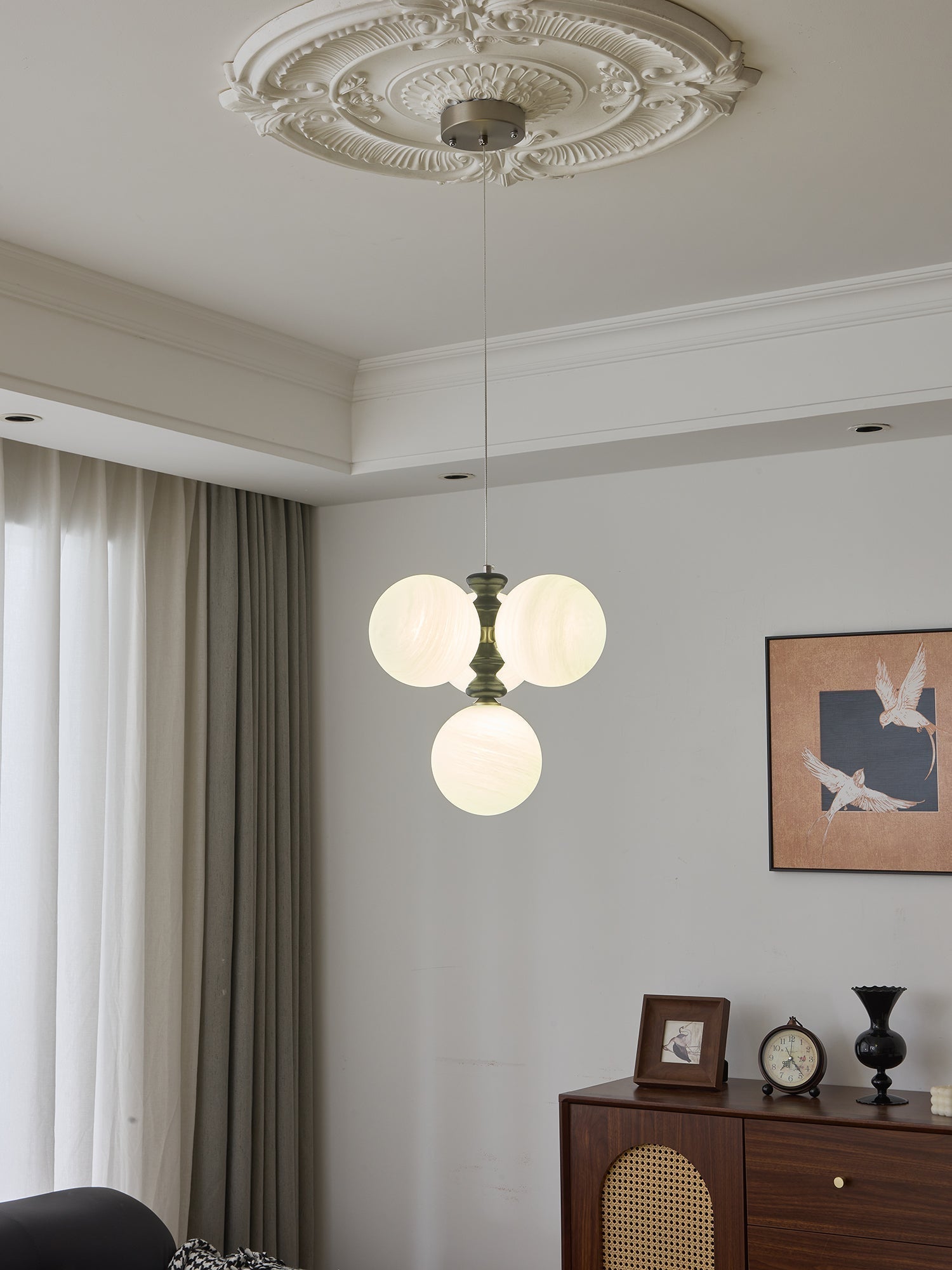 Cucarara Traditioneller Nordischer Bogen-Holzleuchter-Letslighting
