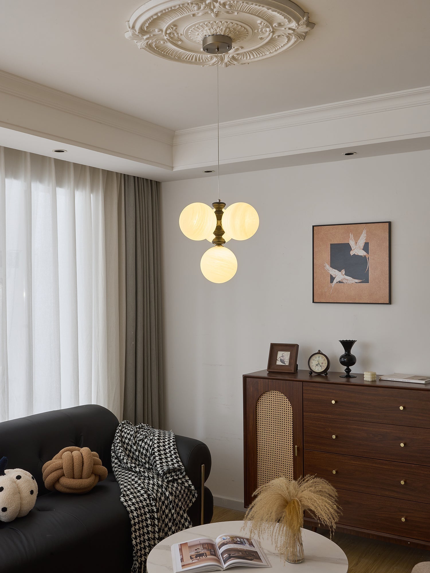 Cucarara Traditioneller Nordischer Bogen-Holzleuchter-Letslighting