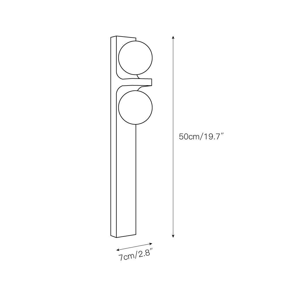 Eirikuvys Organic Modern Minimalist Travertine Wall Sconce - Letslighting